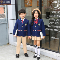 Yinglun Wind Kindergarten Garden Clothing Spring Autumn Clothing Korean version Primary school uniforms College class clothes performance clothes Little western dress suit