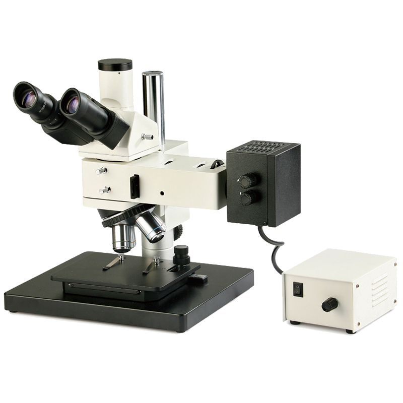 Trinocular metallographic microscope Polarized LCD screen Microstructure analysis software Spheroidization rate Grain size Pearlite metal