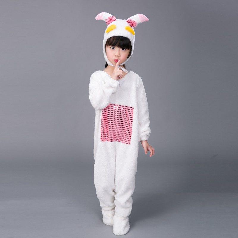 Quần áo động vật trẻ em Xiyang mới Quần áo biểu diễn cho trẻ em Dê dễ chịu cừu trẻ em trang phục biểu diễn cừu áo khoác trẻ em nữ