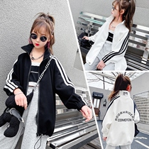 Girls coat spring and fall clothing in big boys fashionable 2022 Red New Childrens Little Girl Costume tide