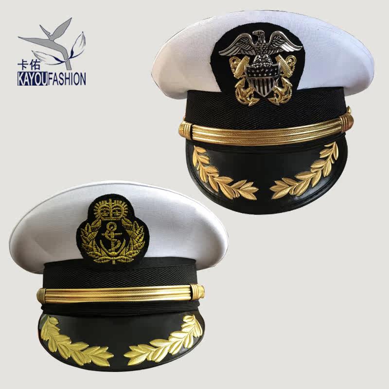 New Security Great Caps Large Eaves Hat White Property Hats Male Security Supplies Accessories Gold And Silver Color Wheat Ears Hat 
