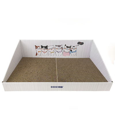 得酷猫抓板猫爪板磨爪器瓦楞纸耐磨不掉屑猫磨抓板窝猫咪玩具用品