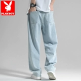 Playboy, светлые осенние демисезонные джинсы, повседневные брюки, свободный прямой крой