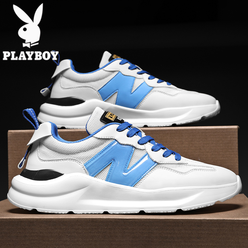 Floral Playboy men's shoes Summer breathable mesh Heightening Sports Old Daddy Shoes Men's Slim Net Shoes Running Agantide Shoes