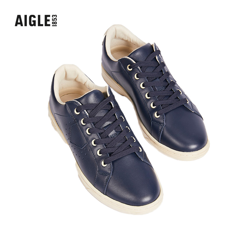 AIGLE Aigao autumn and winter YARDEN T LTR W ladies leather low-top fashion simple and comfortable casual shoes