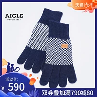 Găng tay Jacquard hình học nam AIGLE DARGERIAZGLOV - Găng tay bao tay vải