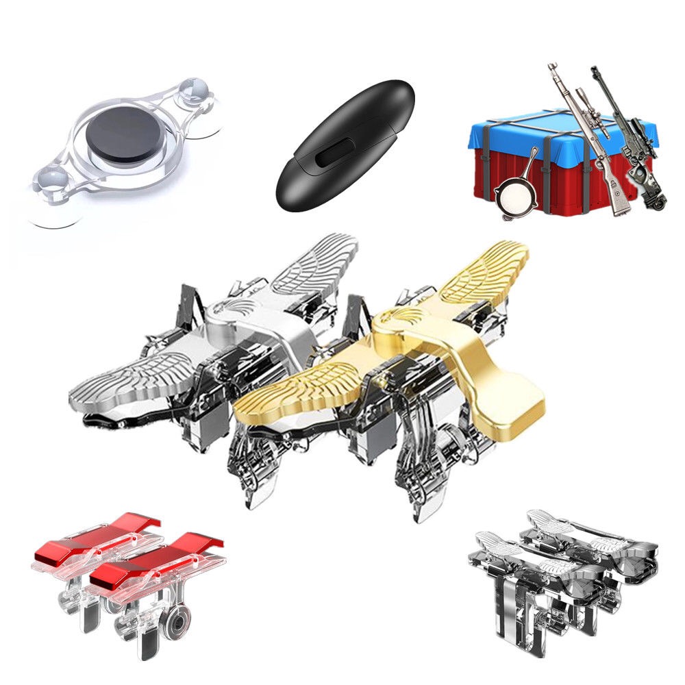 Eat Chicken Theorist Jedi Beginner Peace Elite Physical Hanging Aids Mobile Phone Metal Button Gaming Handles-Taobao