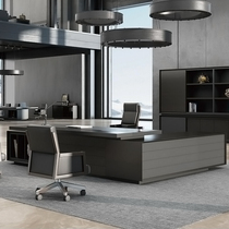 Cheng Yi boss desk business president office table and chair Cabinet combination Shanghai furniture President table walnut solid wood