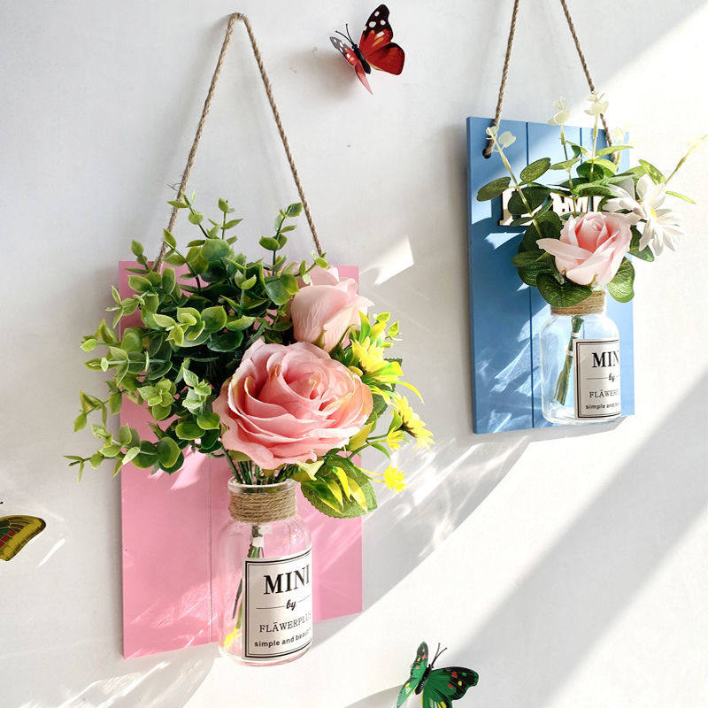 Ins wind wall decoration small pendant bedroom room creative wall hanging living room wall flower wall indoor wall hanging