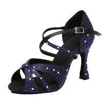 2023 new professional Latin dance shoes for women adult soft-soled dance shoes summer diamond-encrusted high-end dance shoes salsa