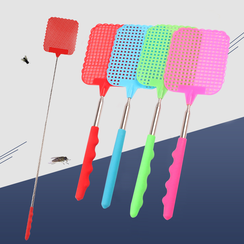 Fly swatter plastic household large extended handle manual fly swatter is not bad to kill mosquitoes and fly swatters