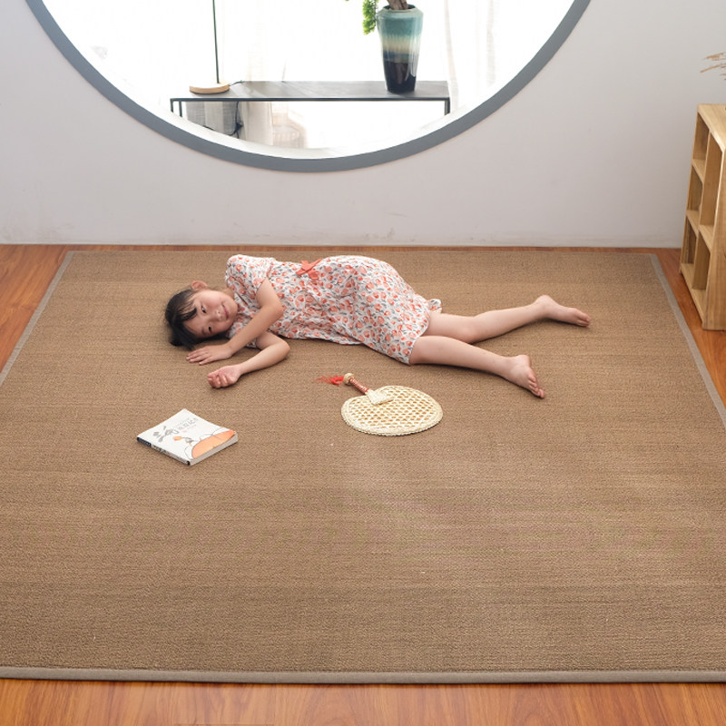 Custom day style bamboo woven carpet tatami floor mat Floating Windows Living-room Bookroom Bedroom Tea Room Folk Sleeping bedside Crawling Cushion