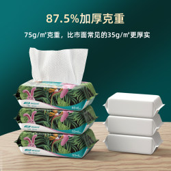 Xiaoshi Family Disposable Washing Towel Female Thick Wipe Face Towel Cotton Soft Towel Scarf Washing Towel Paper 3 Packaging