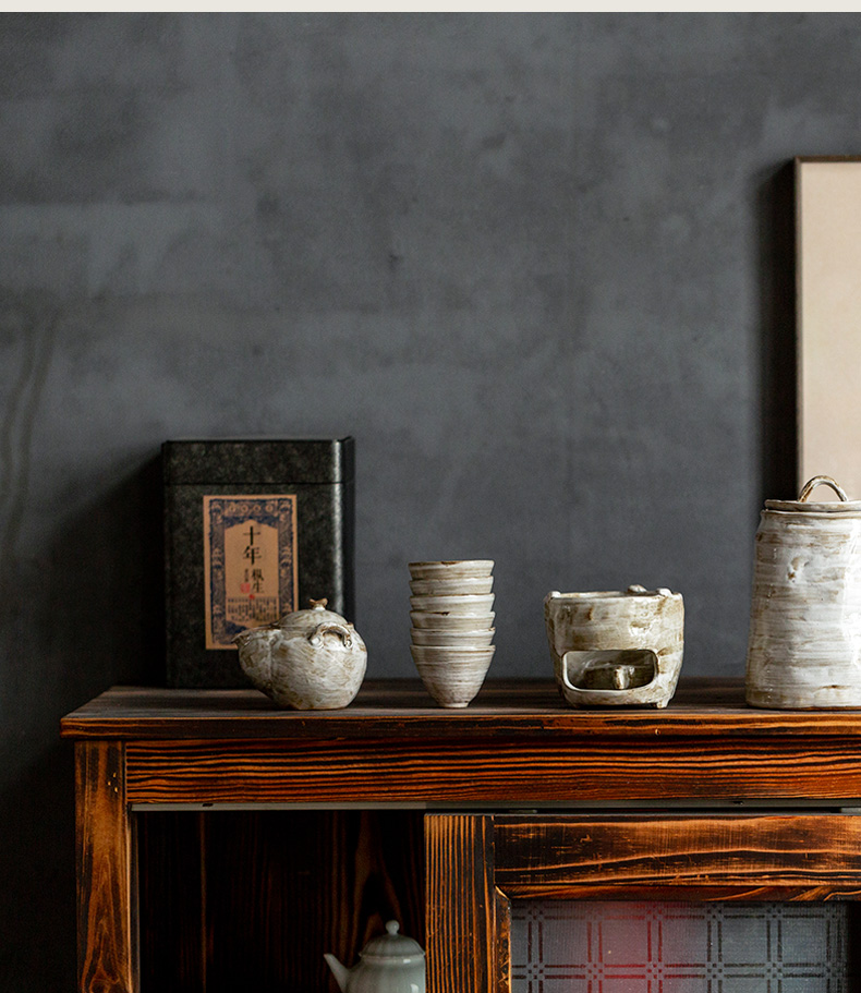 Ultimately responds warm tea table to restore ancient ways the wood up with deterioration insulation base tea based heating stove to warm tea boiled tea stove