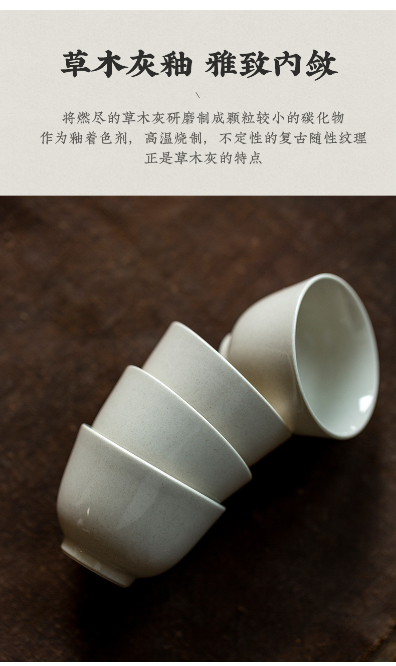 Ultimately responds to plant ash glaze ceramic cups sample tea cup kung fu tea tea cup household single CPU personal cup master CPU