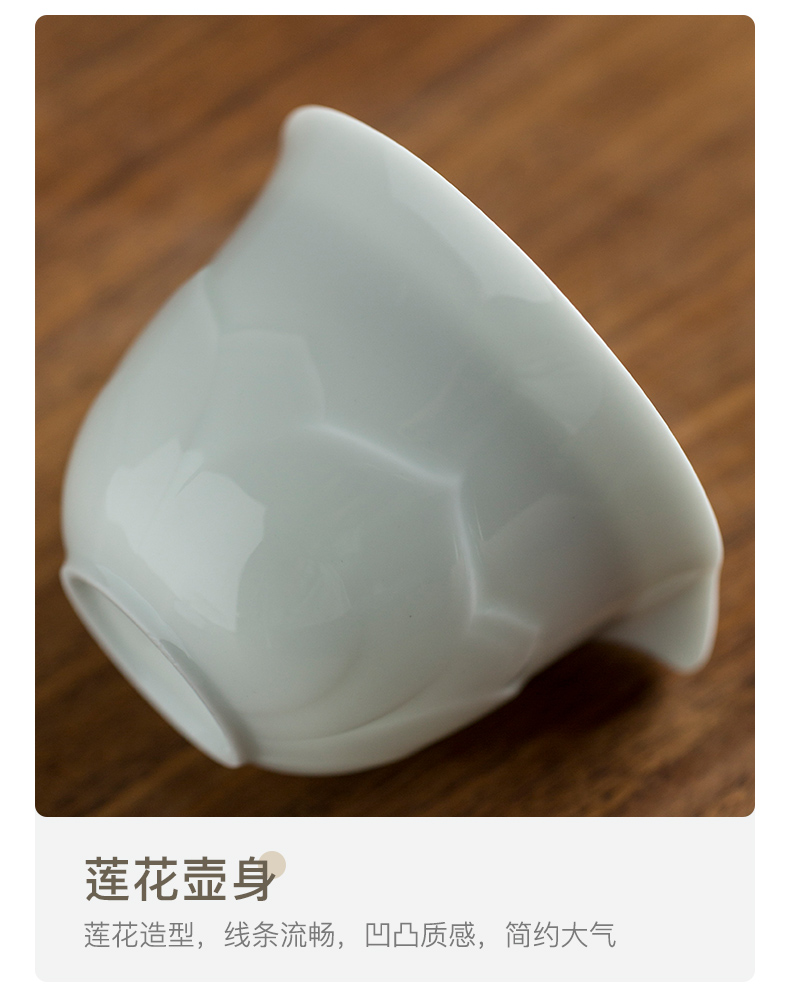 Ultimately responds to travel tea set kung fu tea set of small ceramic crack with a pot of three portable package