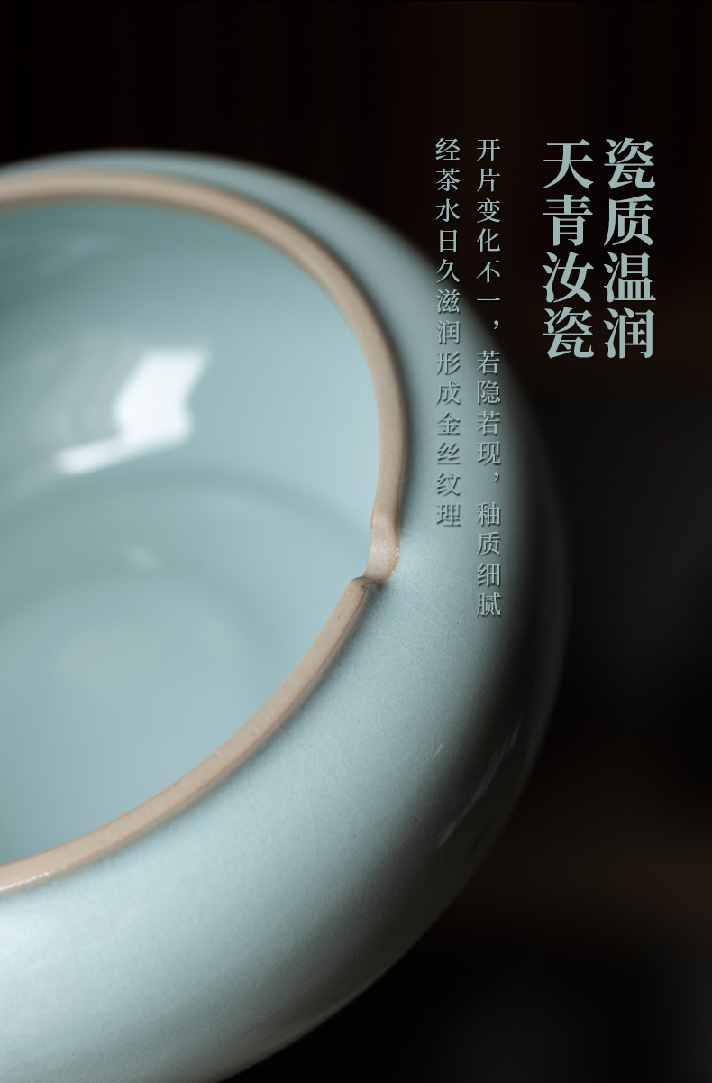 Ultimately responds to high - end porcelain wash to home tea cups zero with large capacity building water water jar with cover large ceramic Chinese style