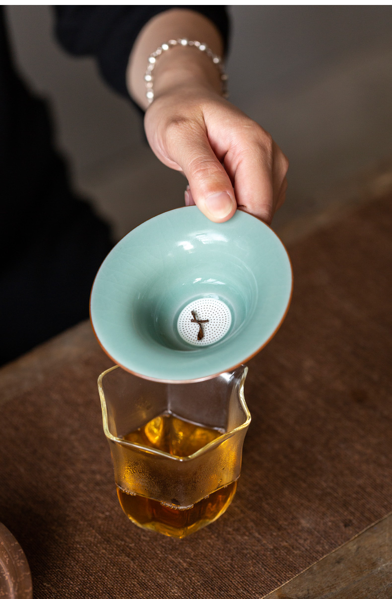 Ultimately responds your up to creative ceramic tea filter group) Japanese household tea strainer masterpieces kung fu tea accessories