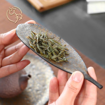 Drinking to coarse pottery Zen tea ceramic tea shovel tea spoon tea ceremony six gentlemen tea art tea Lotus kung fu tea accessories