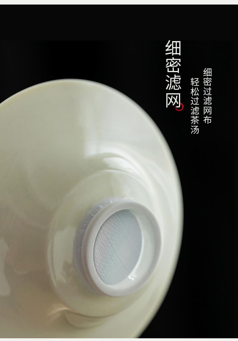 Ultimately responds to the secret glaze ceramic filter kung fu tea tea filter ultra gauze), creative points tea good device