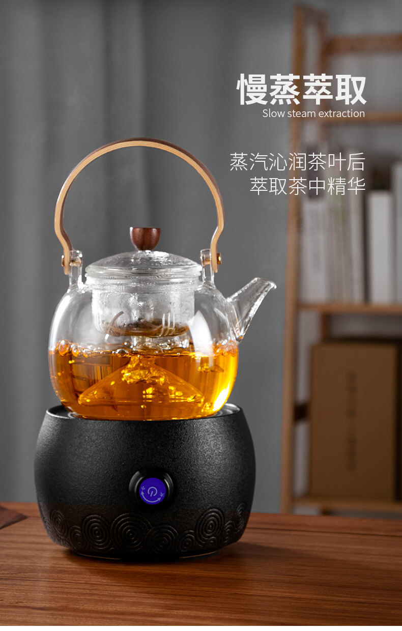 Drinking to a glass kettle boil tea steamer steaming and thickening of large - sized steam suits for pot of boiling water to girder electricity TaoLu