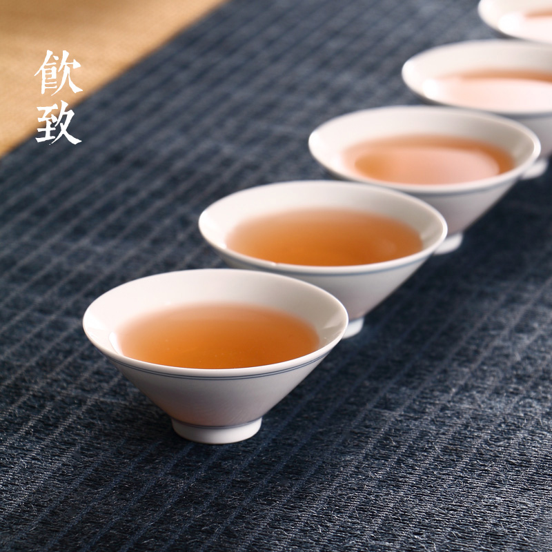Drinking to a single cups of jingdezhen ceramic kung fu xuan wen sample tea cup personal hat to master cup cup by hand