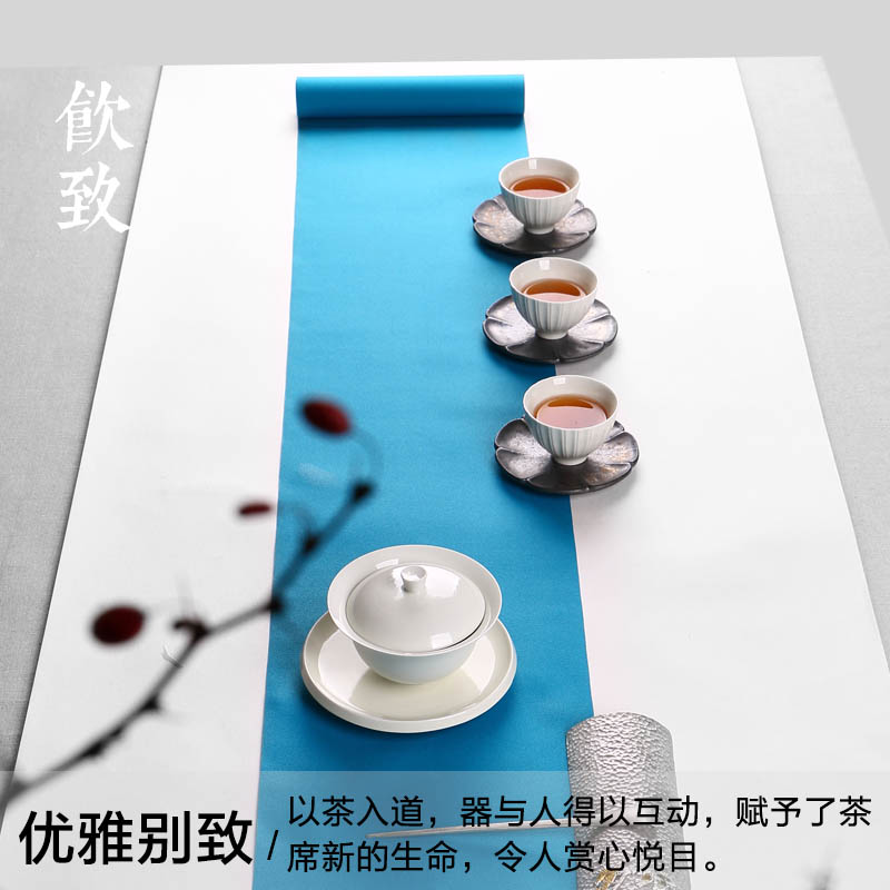 Ultimately responds to waterproof Japanese contracted flag table linen zen tea table cloth fabric cloth kung fu tea tea taking of spare parts
