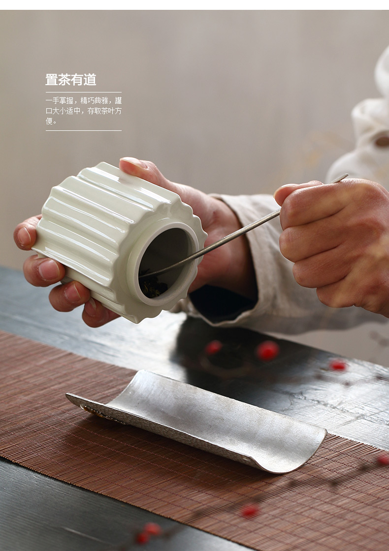 Ultimately responds to secret glaze with caddy fixings retro jingdezhen ceramic mini sealed as cans of coarse pottery tea pot of tea boxes