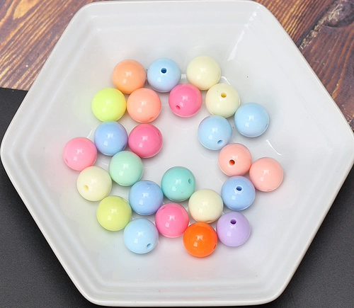 Акриловый аксессуар ручной работы, бусины, пластиковое украшение-шарик, DIY