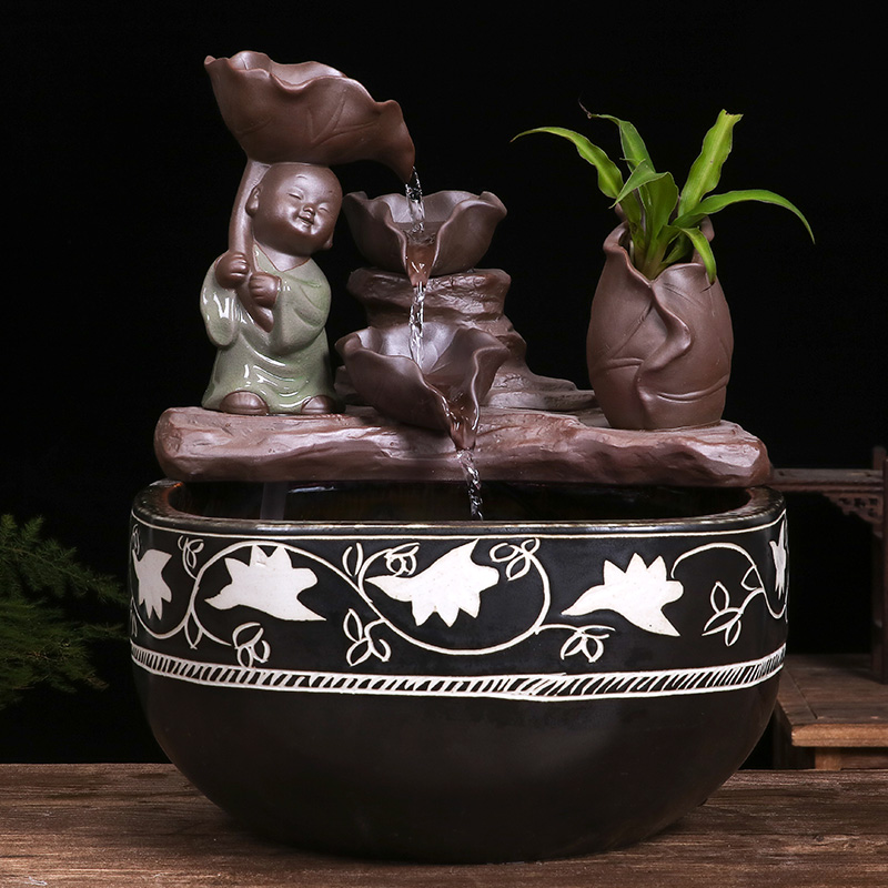 Jingdezhen ceramic aquarium household goldfish bowl sitting room balcony office furnishing articles courtyard water vats fish bowl