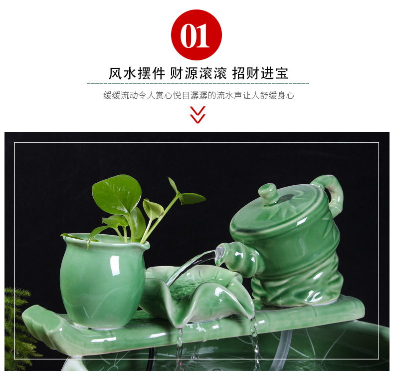 Package mail jingdezhen ceramic aquarium goldfish bowl lotus cylinder tortoise ceramic creative fish goldfish bowl aquarium