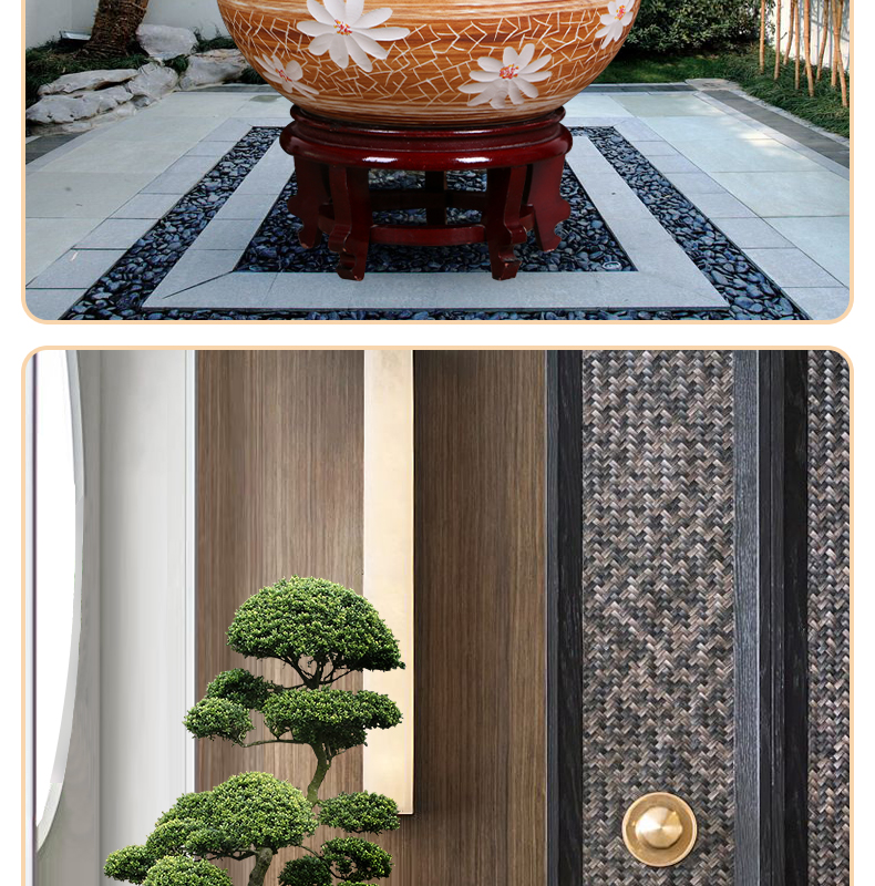 Jingdezhen ceramic aquarium desktop small place, a feng shui home sitting room turtle pond lily goldfish bowl lotus basin