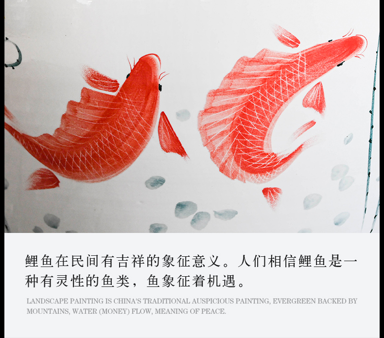 Jingdezhen ceramic aquarium pet gold fish tank water lily basin bowl lotus lotus cylinder cylinder tortoise GangPen sitting room place the flood water