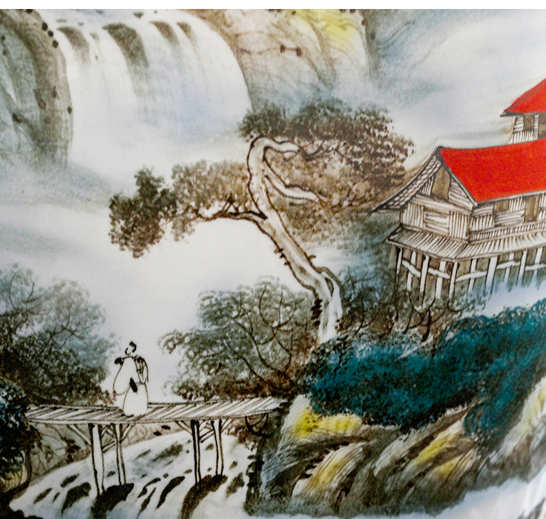 Jingdezhen packages mailed ceramic aquarium 1 meter extra large porcelain jar water lily basin courtyard lotus bowl lotus cylinder cylinder tortoise