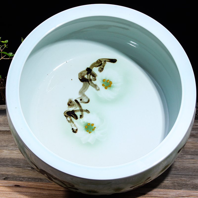 Money bag mail Chinese ceramic water furnishing articles sitting room aquarium water humidifier demand decoration decoration