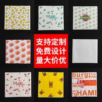 Burger Paper Greaseproof Paper Disposable Chicken Rolls Sandwich Wrapping Paper Bags Commercial Rice Group Paper Pallet Paper Customised