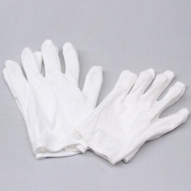 White gloves cotton labor protection work hand sweat cloth play rack thickened universal yarn cotton gift meter