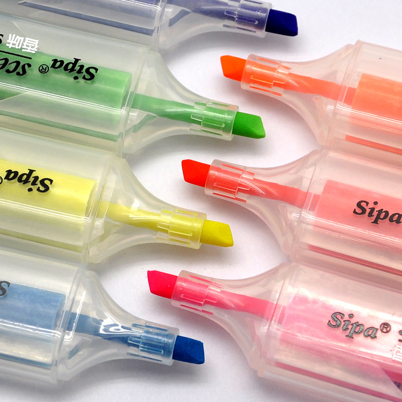 Medium Platinum Candy Color Scented Fluorescent Notes Pen Color Fluorescent Key Marker Pen Color Pen Students