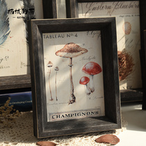 European style retro decorative picture frame 6 inch 7 inch 8 inch 10 inch A3 living room coffee shop wall art small photo frame setting