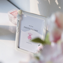 Habitat export Japan Afternoon Tea Spot 6 inch photo frame set up cute pink Blue Bear