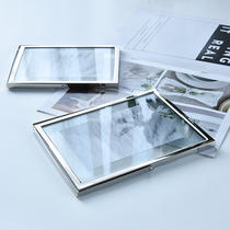 Time a few early minimalist transparent glass photo frame Nordic Metal Wash Photos Inch 6 Inch 7 Inch 8 Inch 10 inch lettering