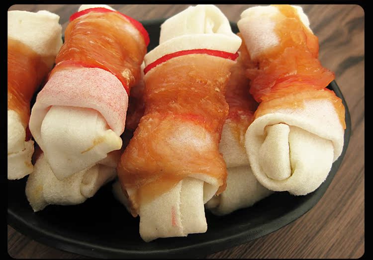 Chó ăn vặt Thú cưng của Mạnh ăn vặt Gà bọc da Hôn 100g Chó tha mồi vàng hạt cho chó