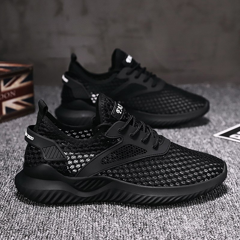 2022 new mesh shoes men's autumn hollow mesh soft bottom ultra-light non-slip youth mesh sneakers