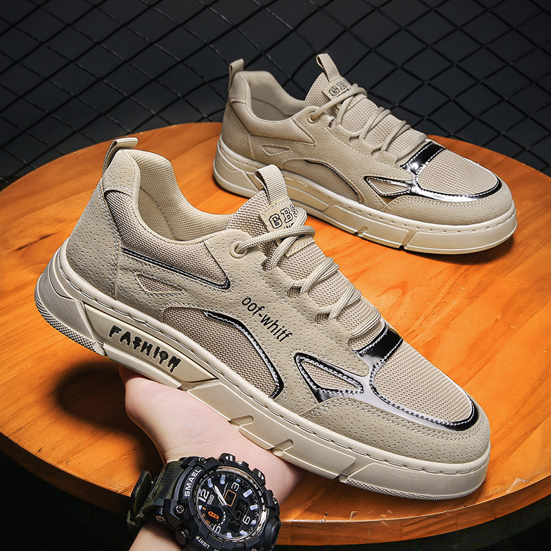 2021 new autumn labor insurance shoes men's mesh breathable light soft bottom work work site flat tide shoes