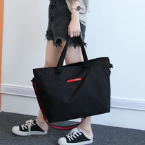 Korean version of simple fashion shoulder oblique Hand bag female short distance travel bag light waterproof luggage bag travel travel