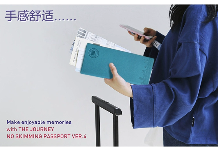 Ticket Passport Chủ Dài Hàn Quốc Du Lịch Gói Tài Liệu Đa chức năng Lưu Trữ Tài Liệu Túi Hộ Chiếu Túi Bìa Ra khỏi Đất Nước