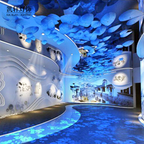 Creative ceiling acrylic aerial charm ceiling top ornament hanging decoration restaurant mall atrium pendant