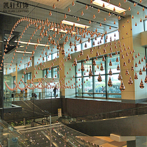 Simple modern electroplated water drop aerial charm creative home living room bedroom ceiling ceiling hanging ornament artwork