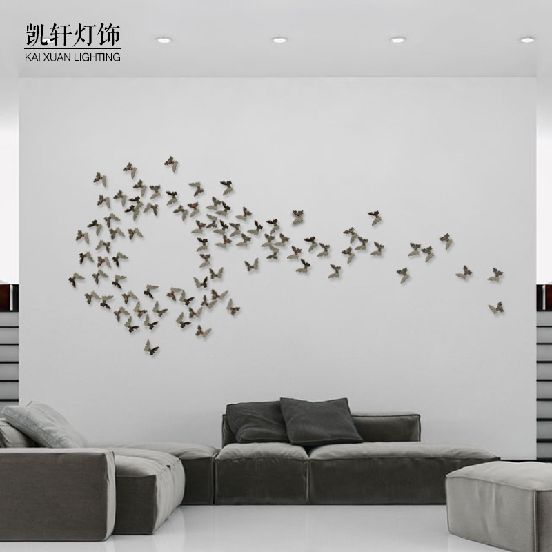 Creative Resin Butterfly Wall Decoration Wall-mounted Wall Decoration TV Background Wall Decoration Soft Fit Wall Hangings Wall Decorations