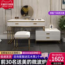 Post-modern light luxury paint Net red dressing table small apartment bedroom mini ins style simple makeup table dressing cabinet